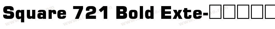 Square 721 Bold Exte字体转换